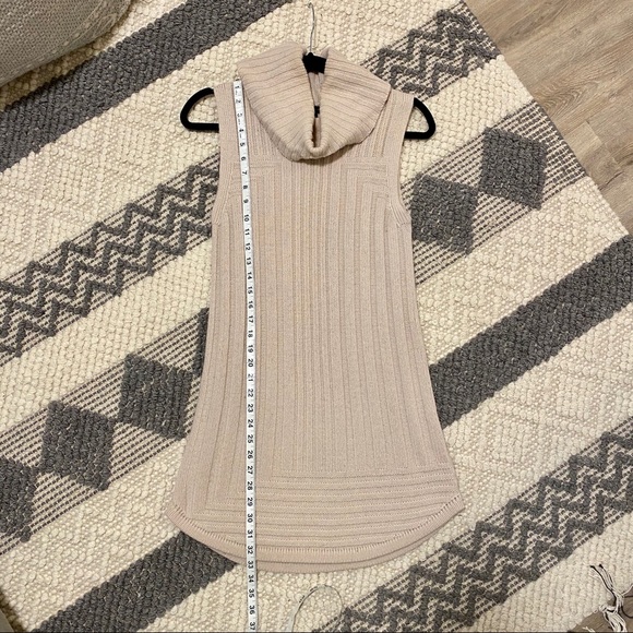 Tahari Sleeveless Cream Cowl Neck Sweater - Picture 6 of 6